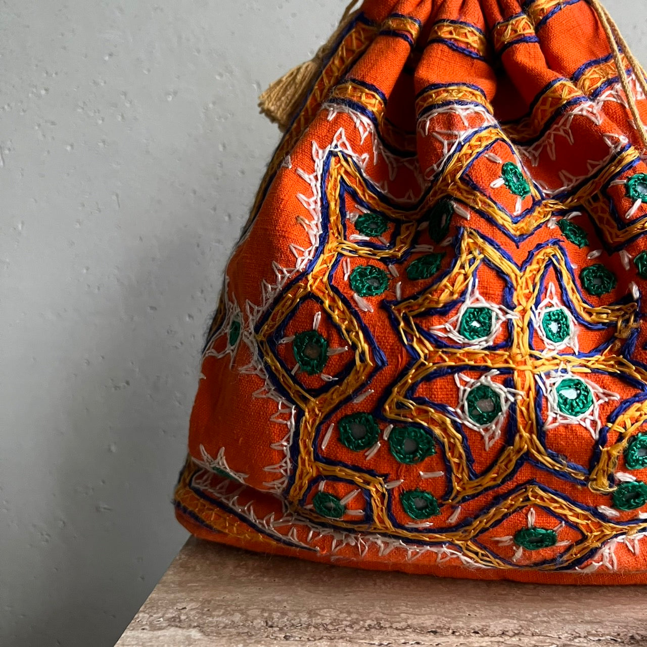70s Embroidery Bag