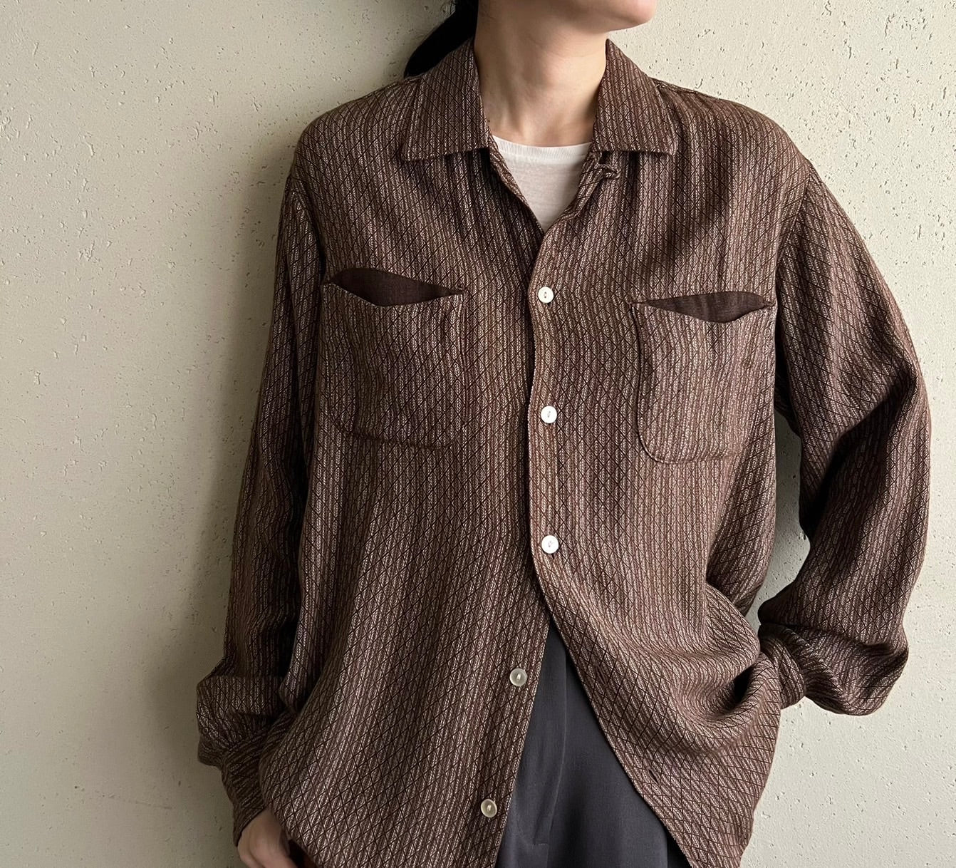 60s "SPIRE" Pattern shirt