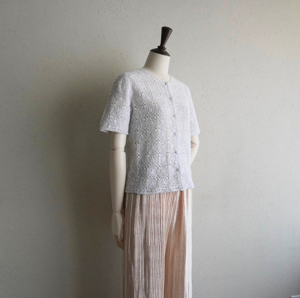80s Hand Crocheted Top