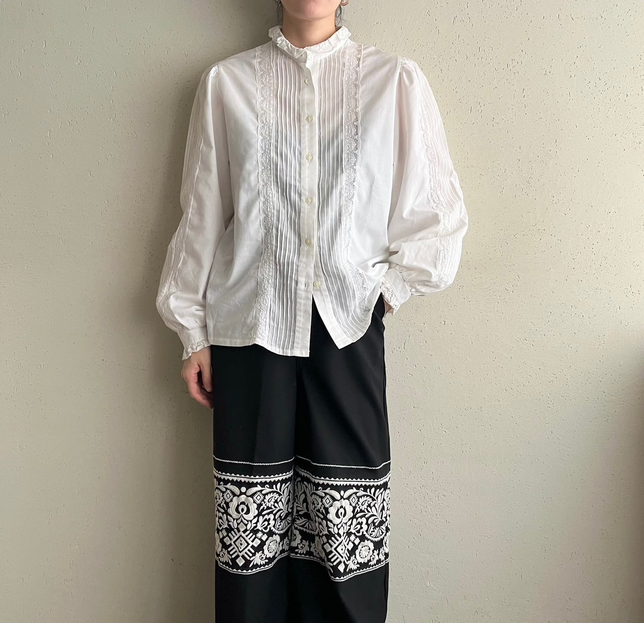 90s Lace Blouse Made in Austria