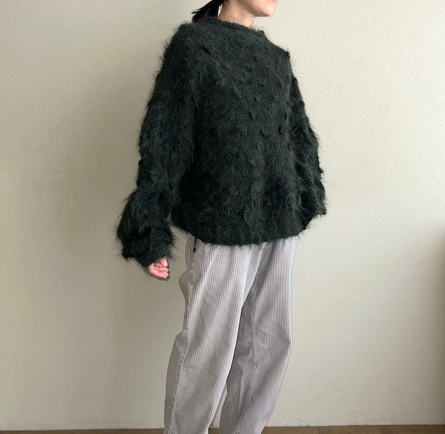 80s Design Green Knit