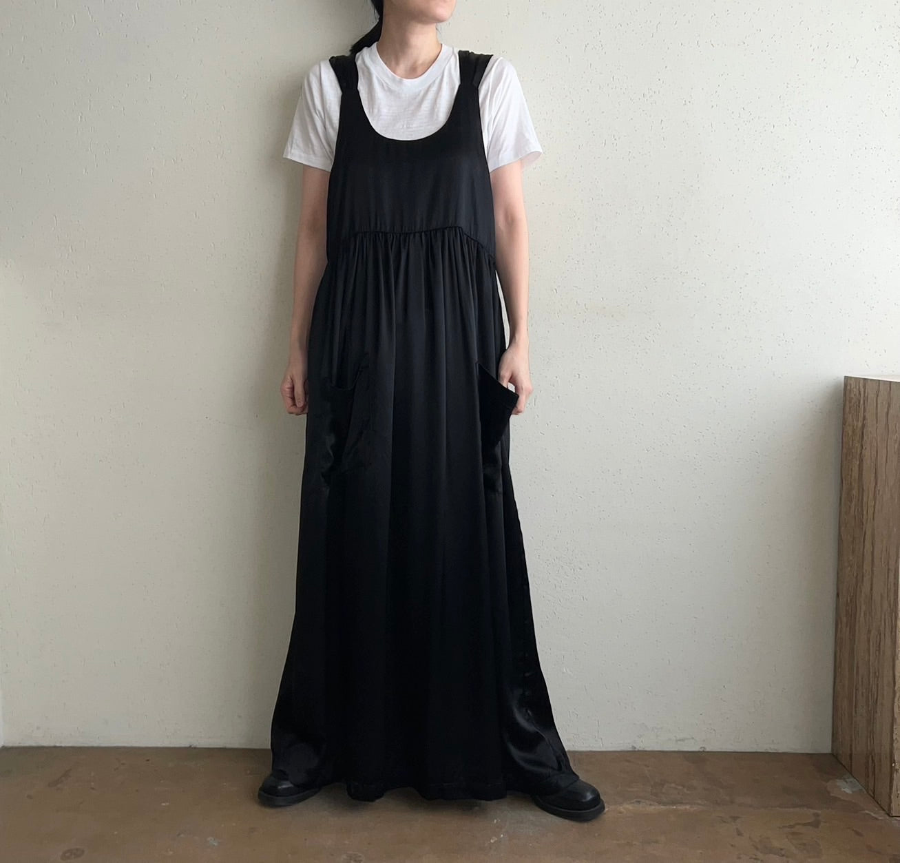 80s Satin Dress Made in USA