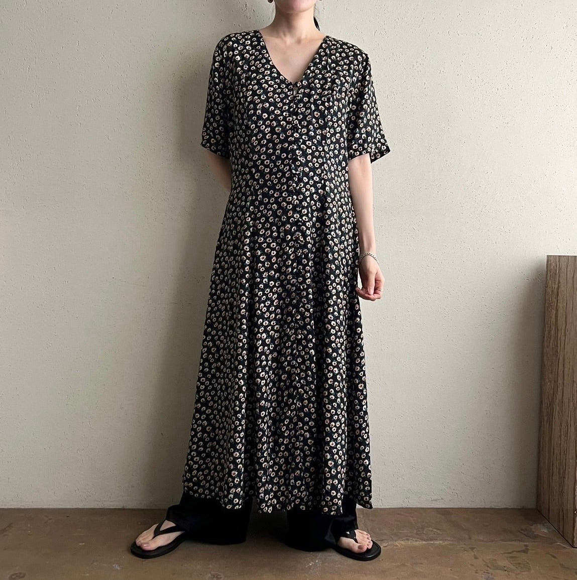 90s Printed Dress Made in Italy