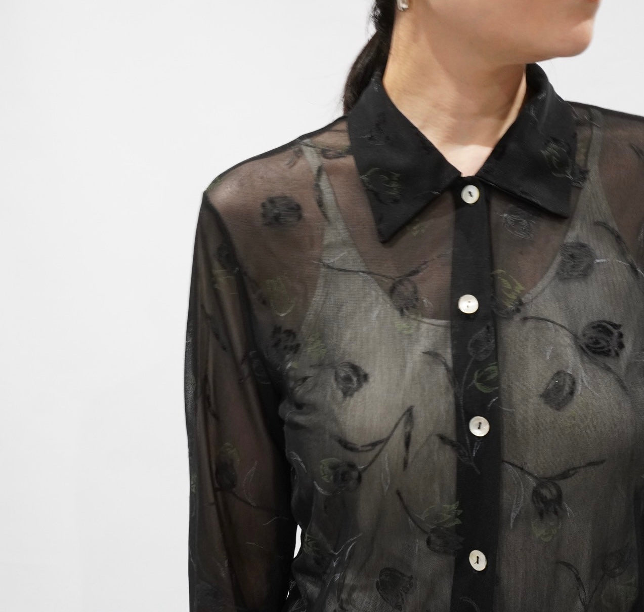 90s Sheer Design Shirt