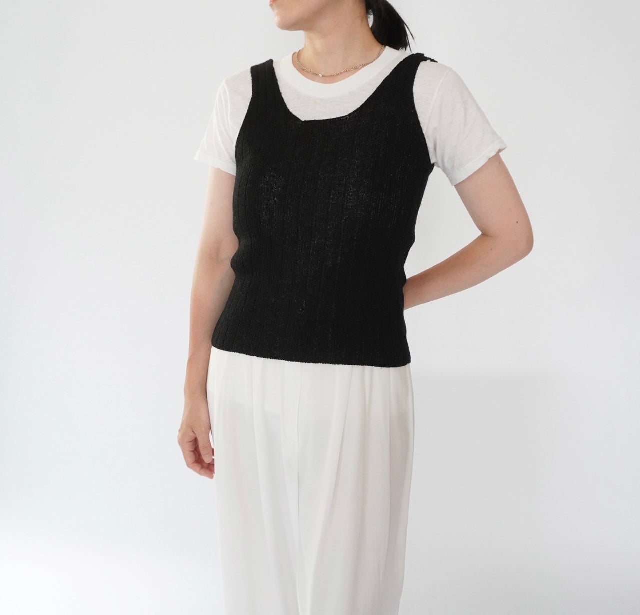 90s Ribbed Top Made in Italy
