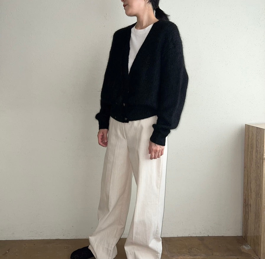 90s Mohair Knit Cardigan Made in U.K