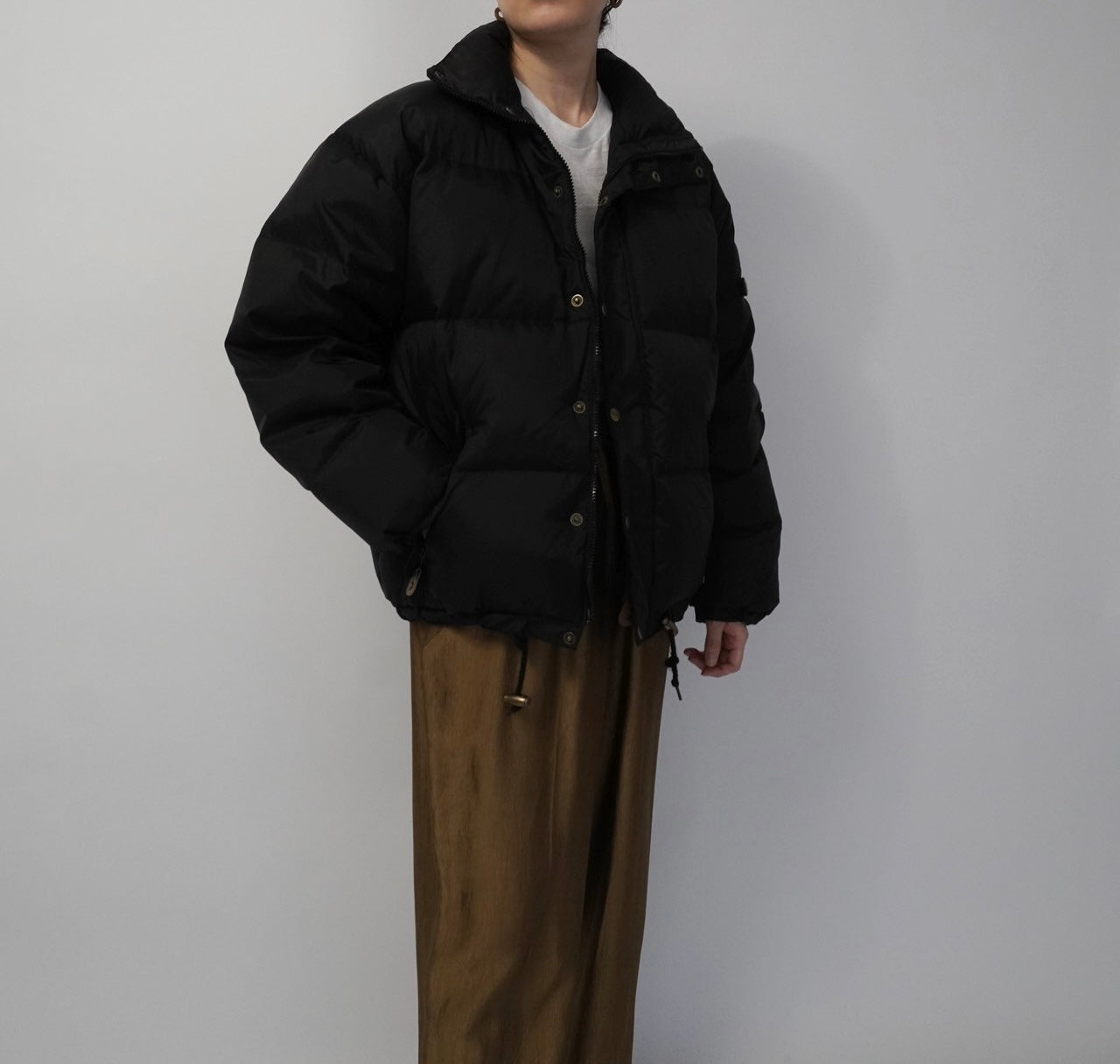 90s Black Down Jacket