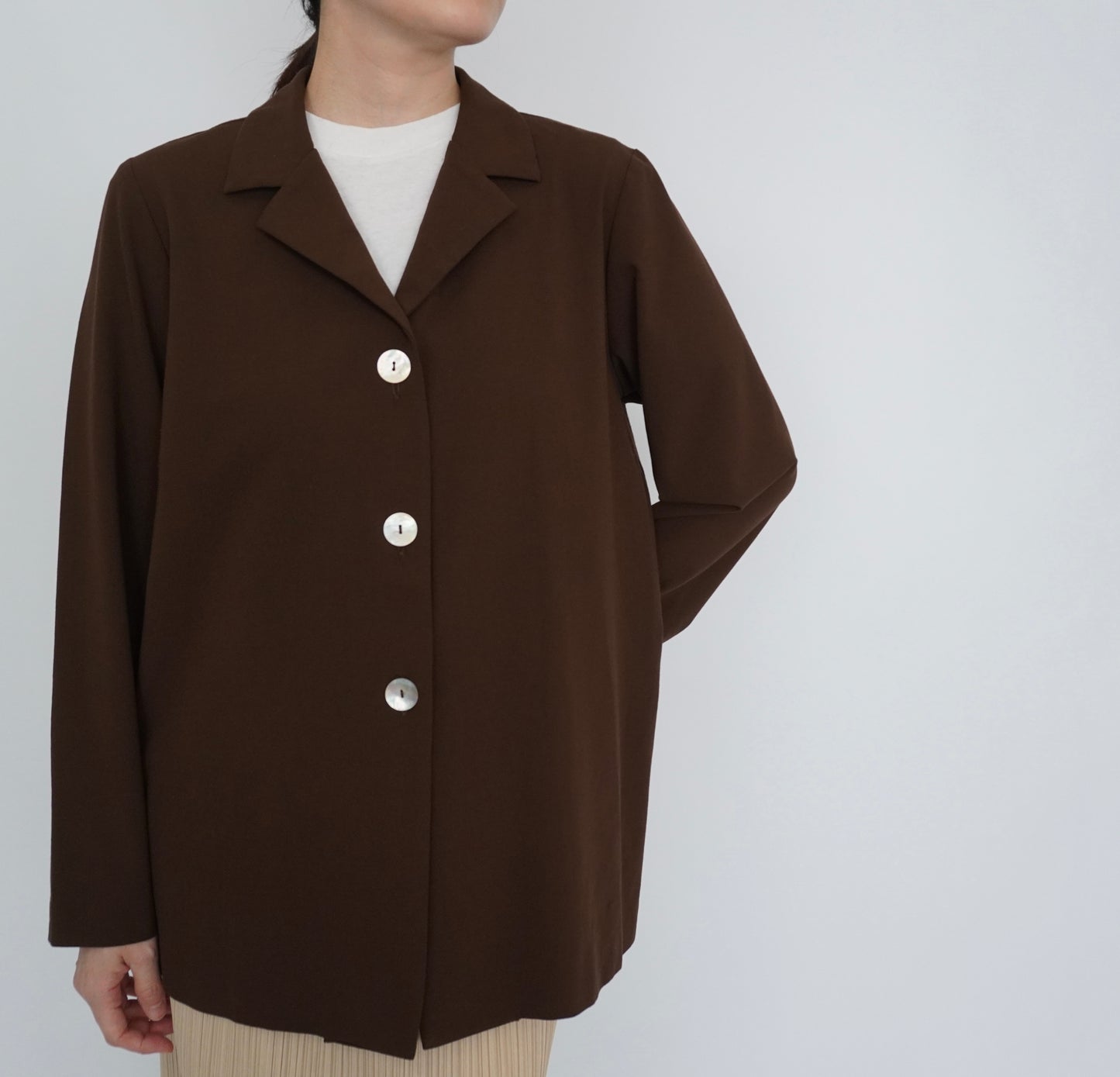 90s Brown Shirt, Jacket Made in USA
