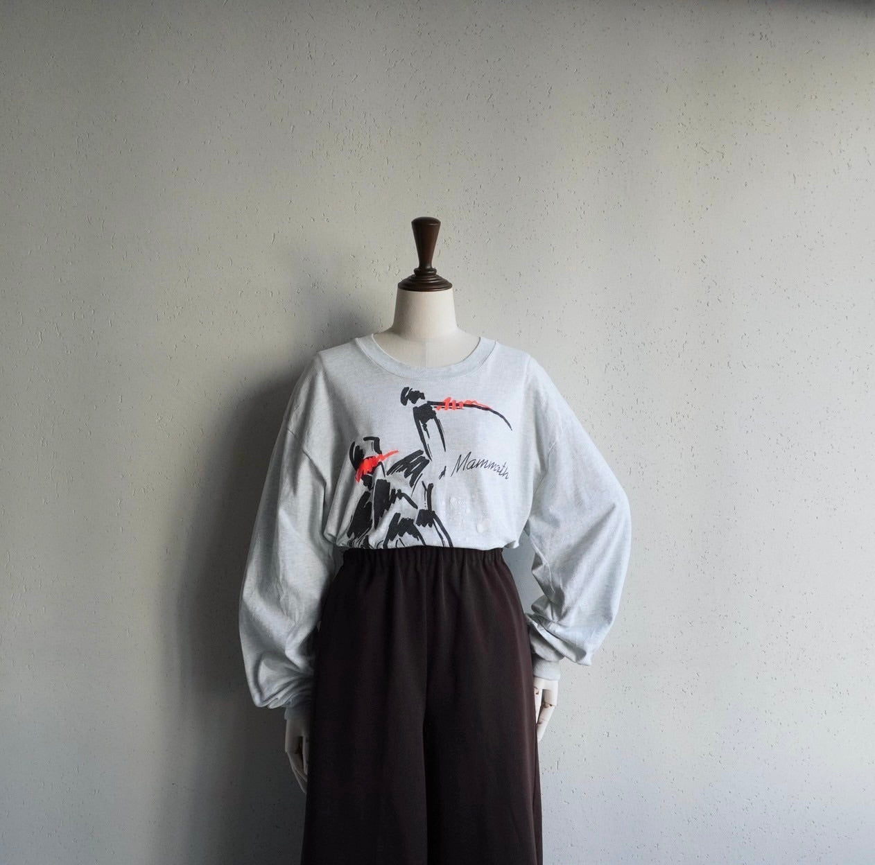 90s Printed Long Sleeves T-shirt Made in USA