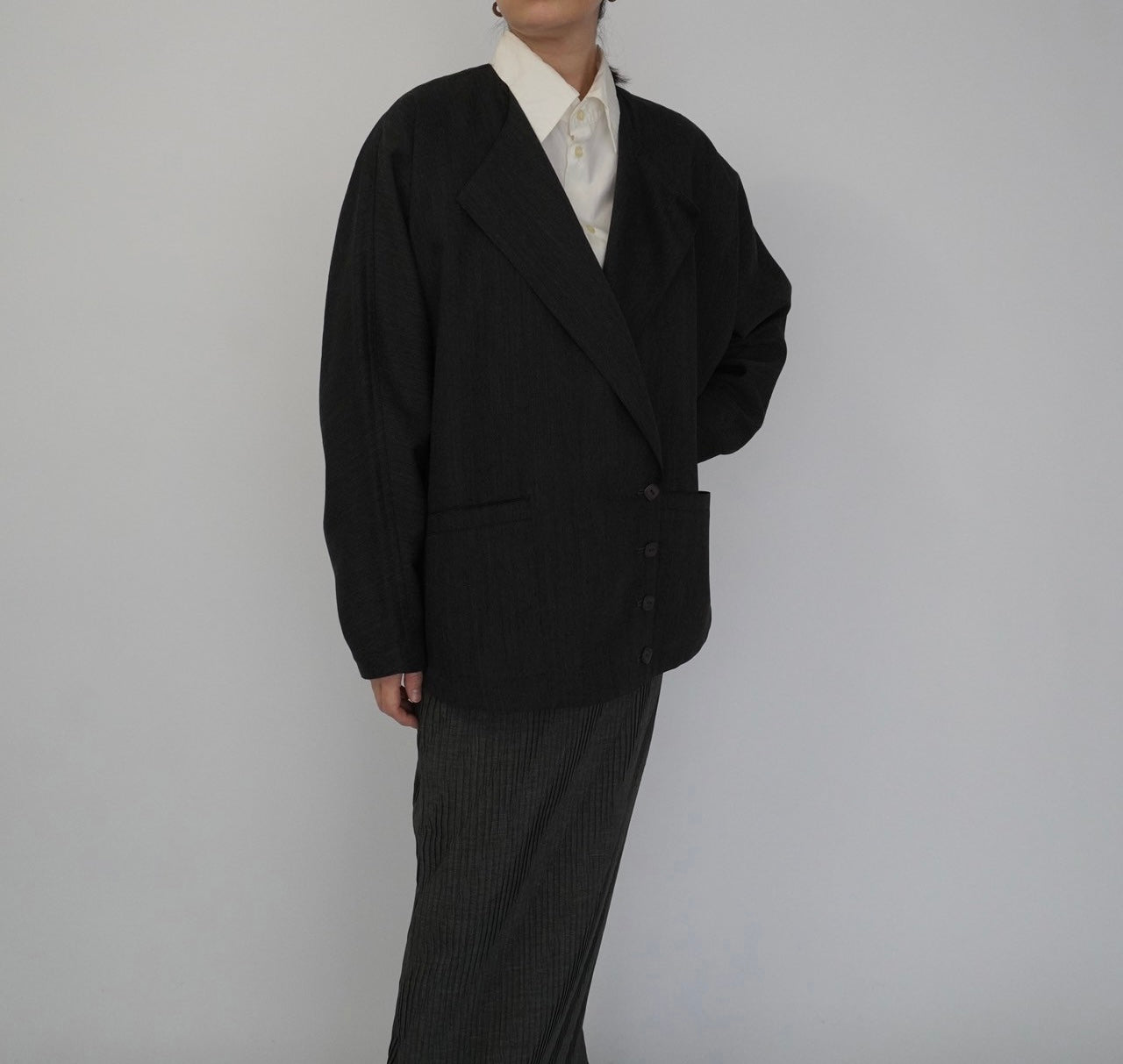 90s Design Wool Light Jacket