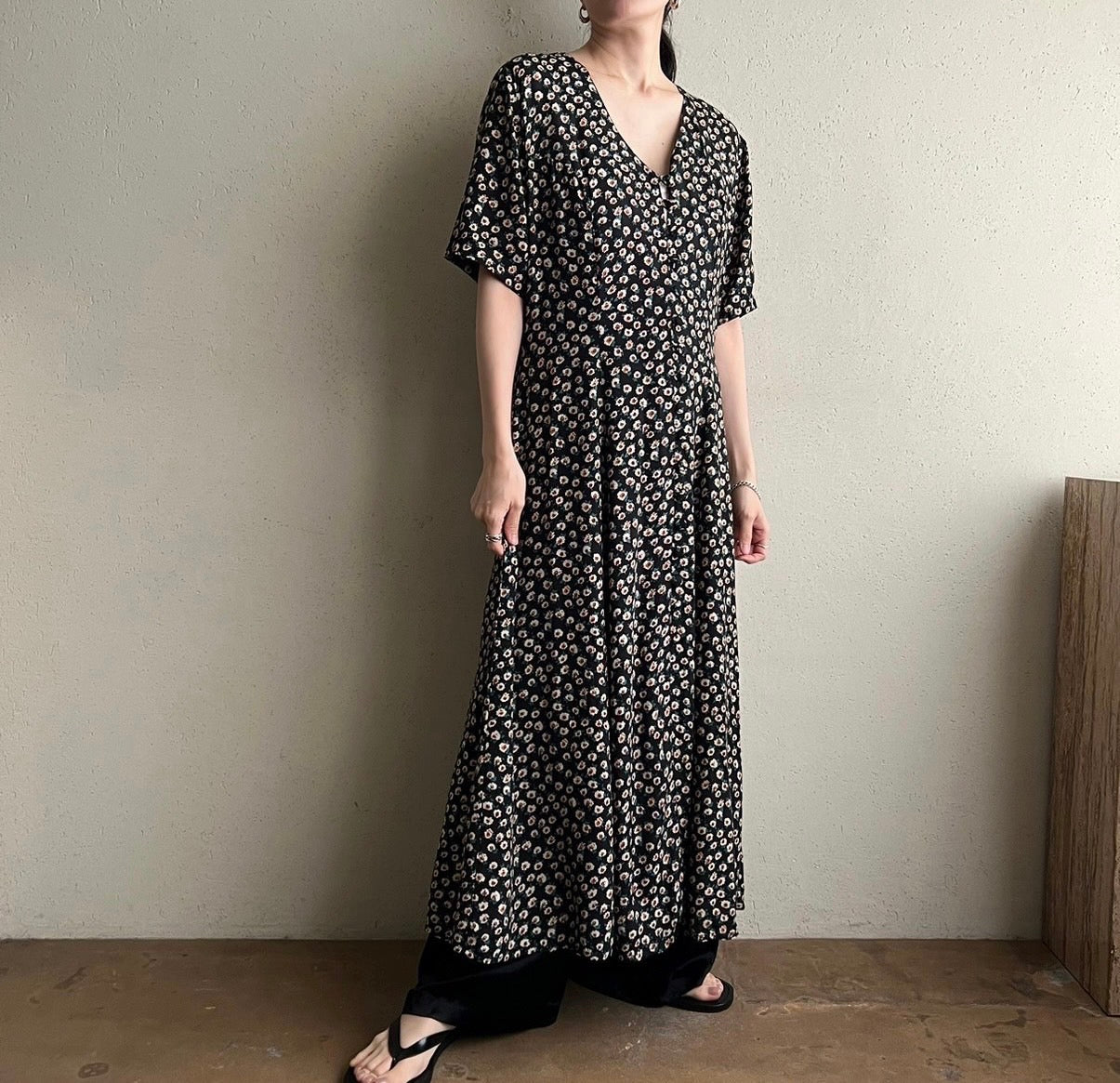90s Printed Dress Made in Italy