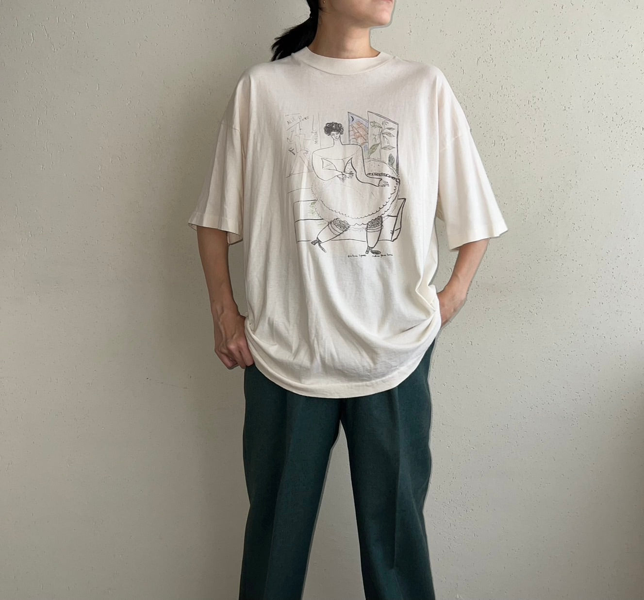 90s Printed T-shirt Made in USA