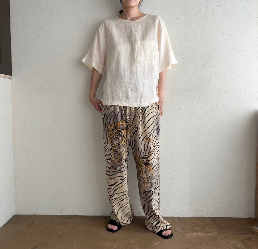 90s "Abercrombie&Fitch" Linen Top