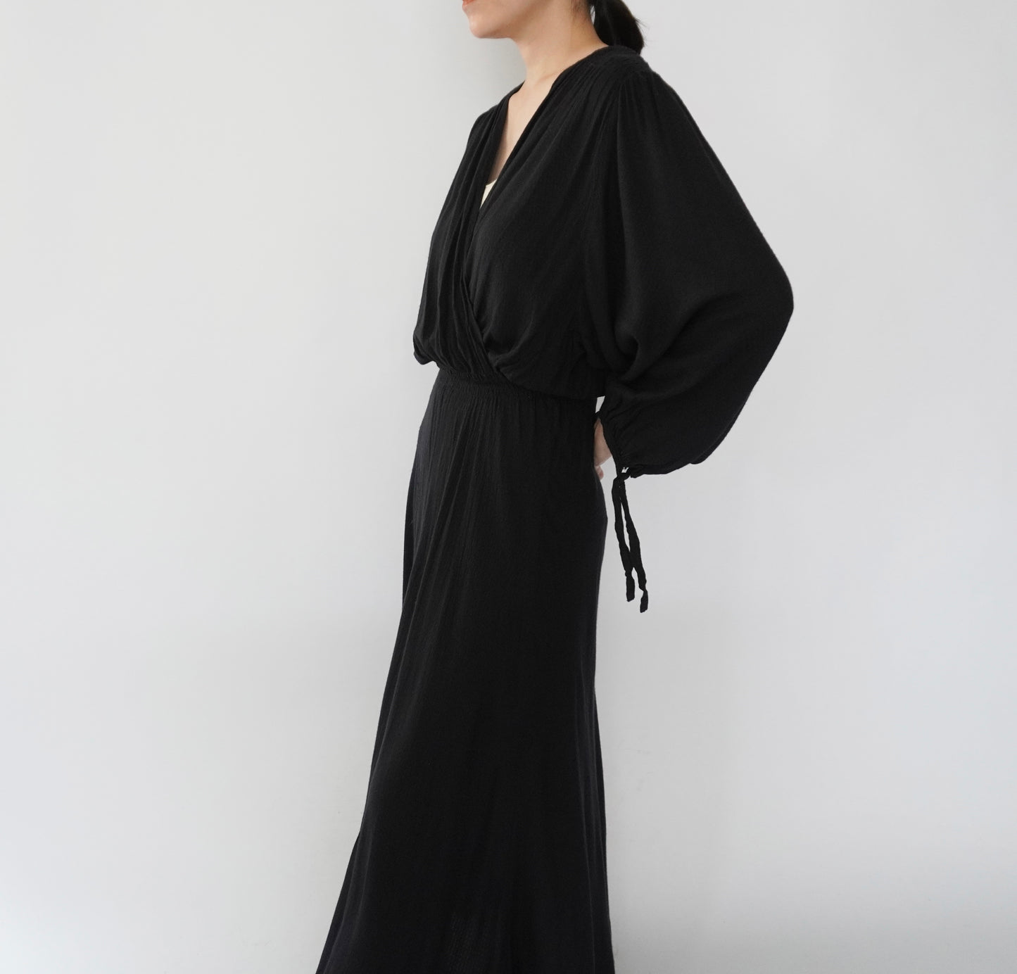 90s EURO Design Black Dress
