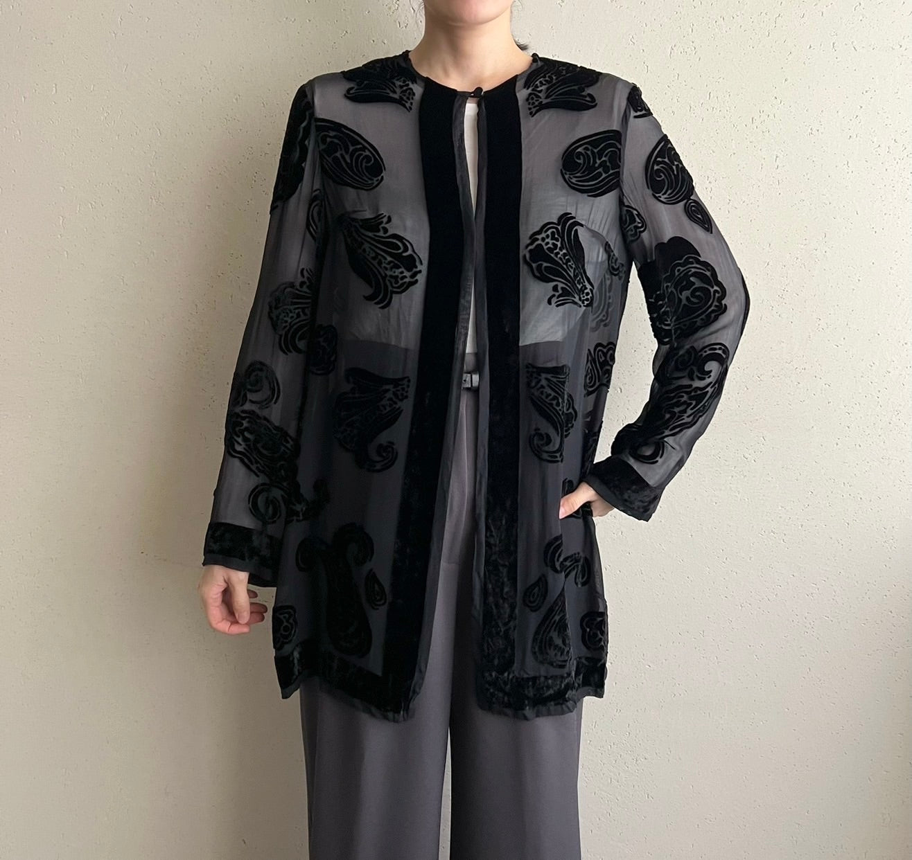 90s Sheer Design Robe