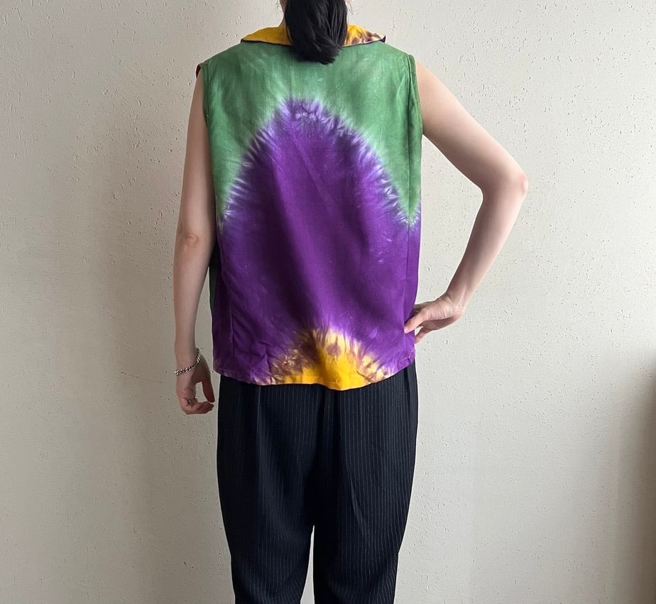 90s Tie Dye Blouse