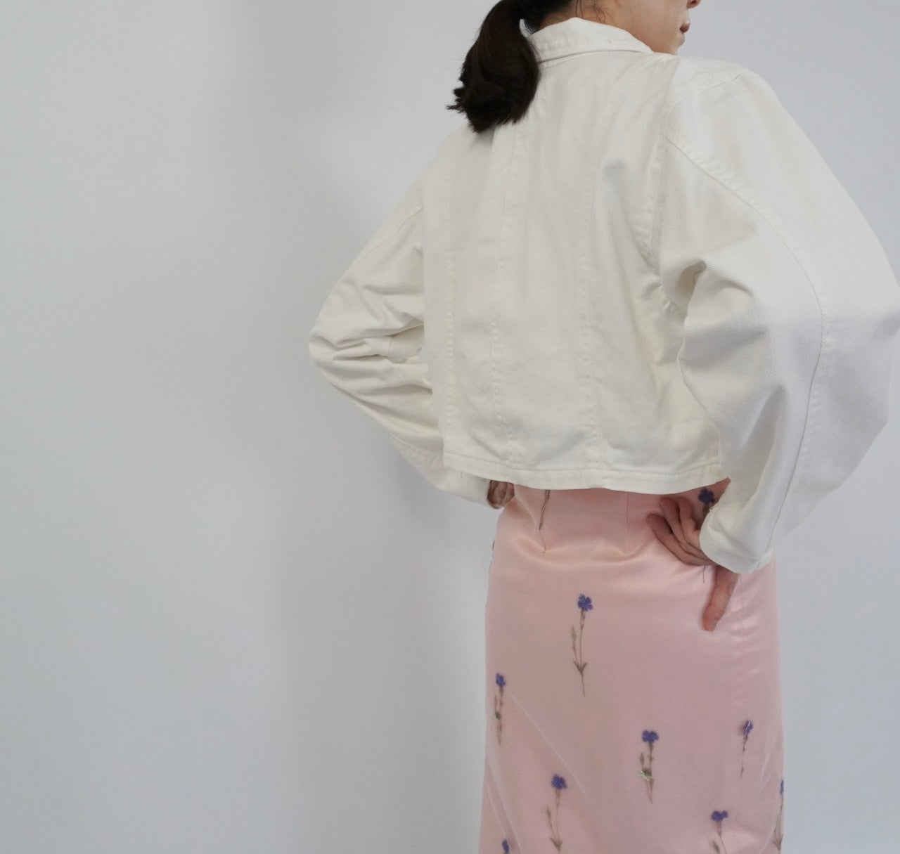 90s White Cotton Jacket