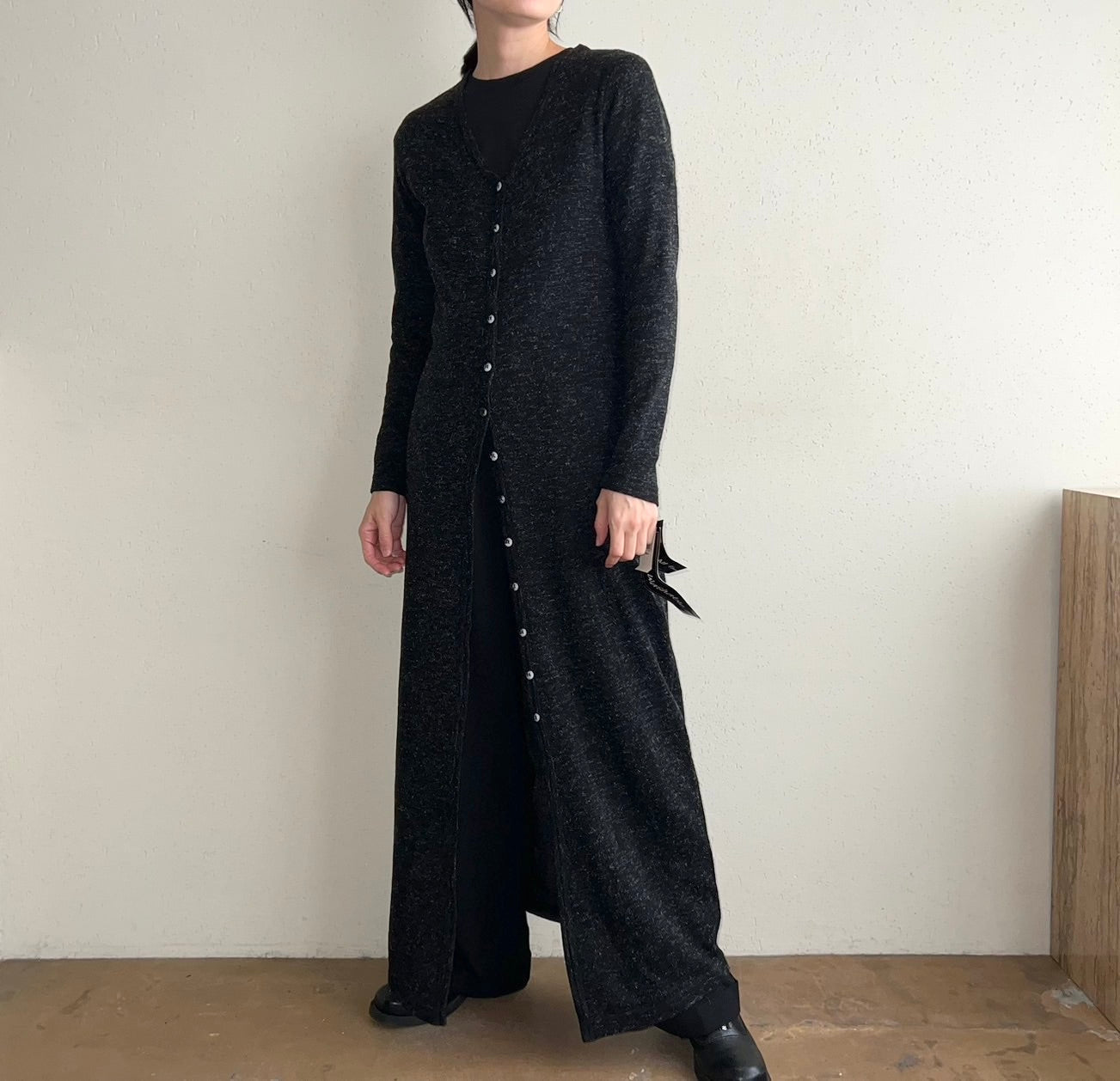 90s Long Cardigan Made in USA Dead Stock
