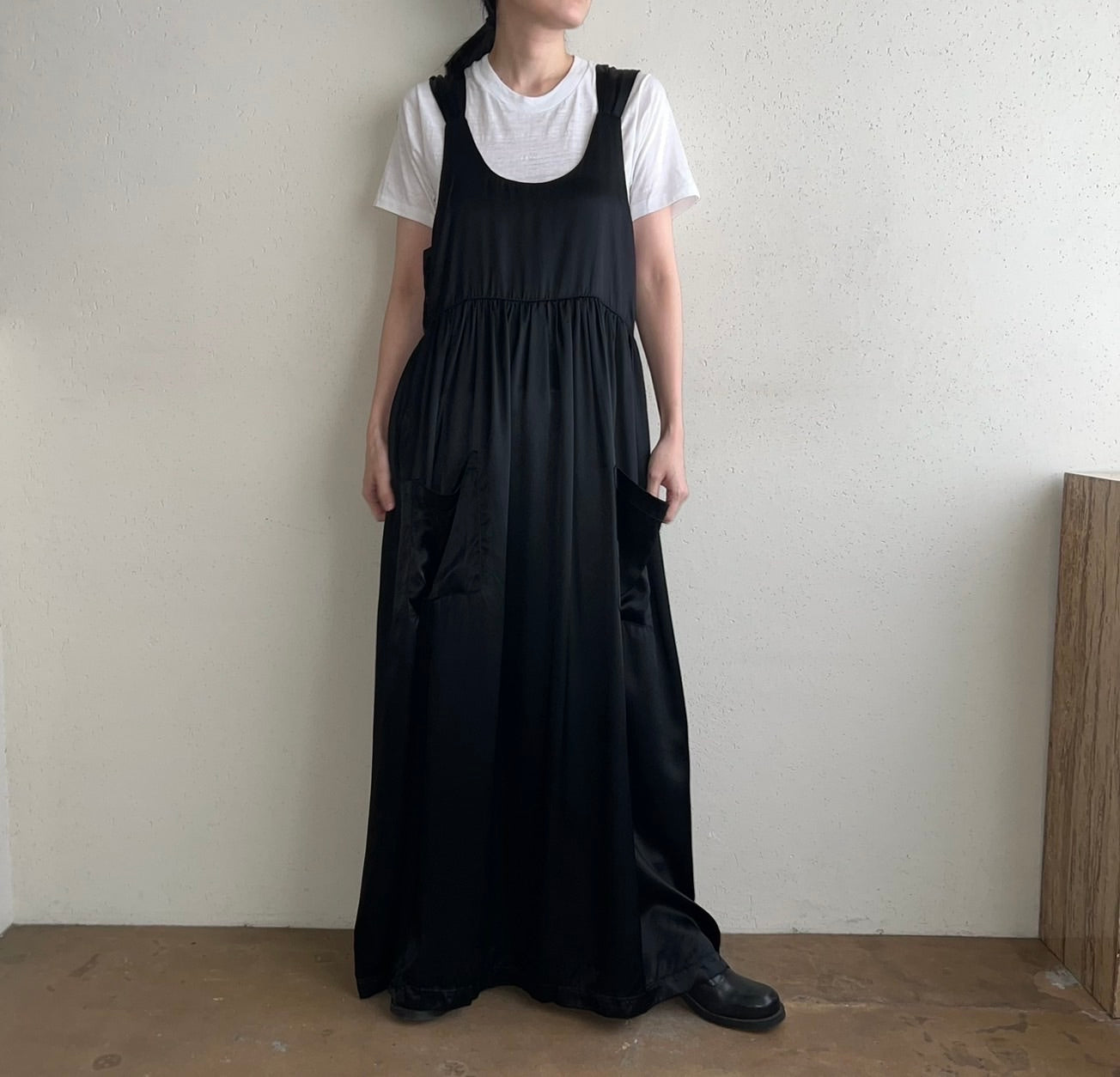 80s Satin Dress Made in USA