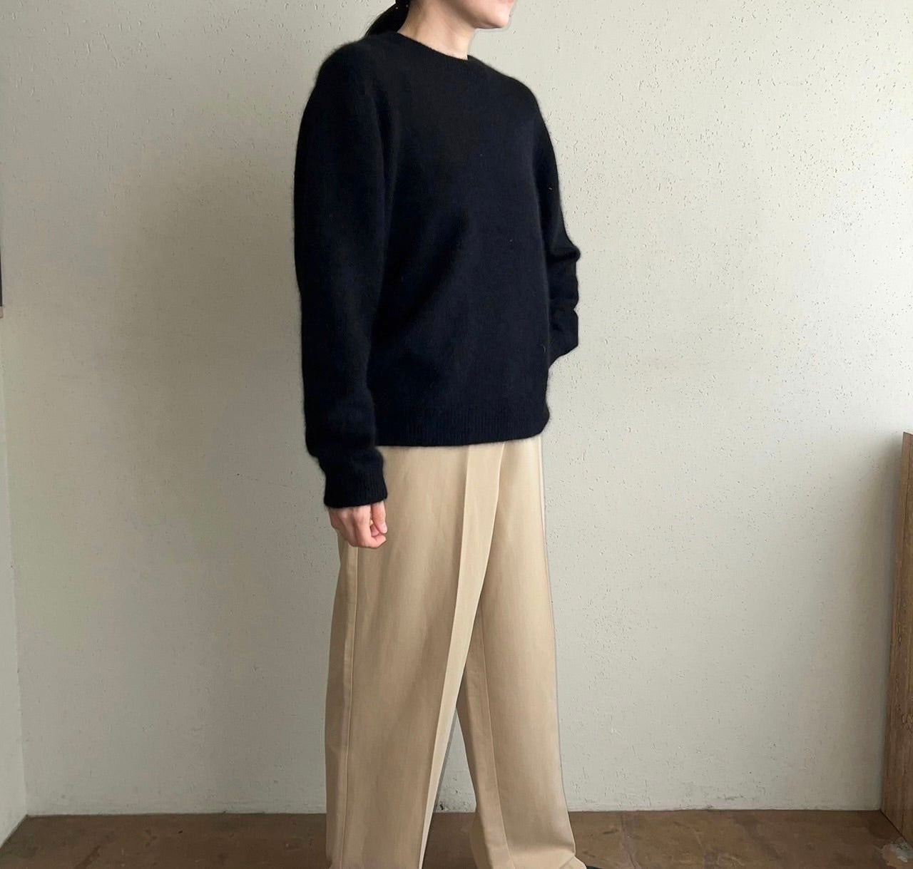 90s Black Angora Knit