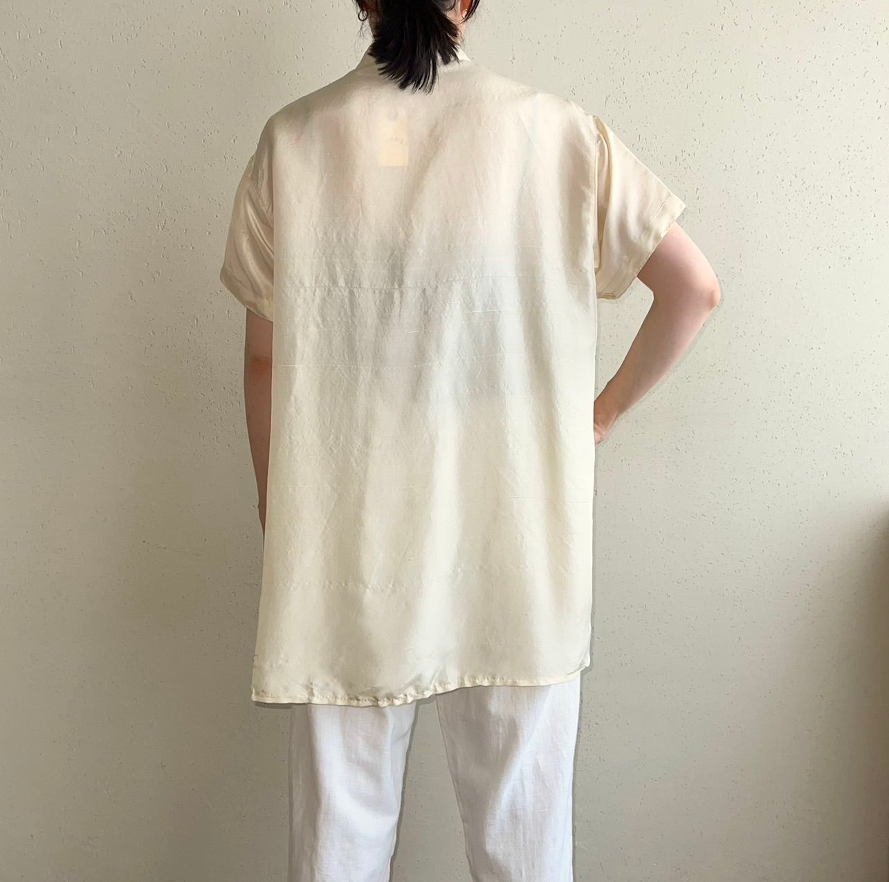 90s Silk Pullover Shirt Made in Italy