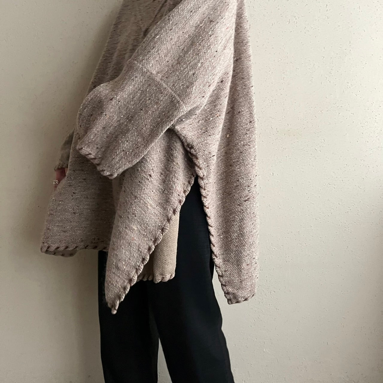 90s Hooded Poncho Made in Italy