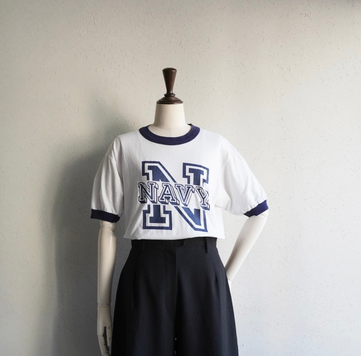 90s Printed Ringer T-shirt Made in USA