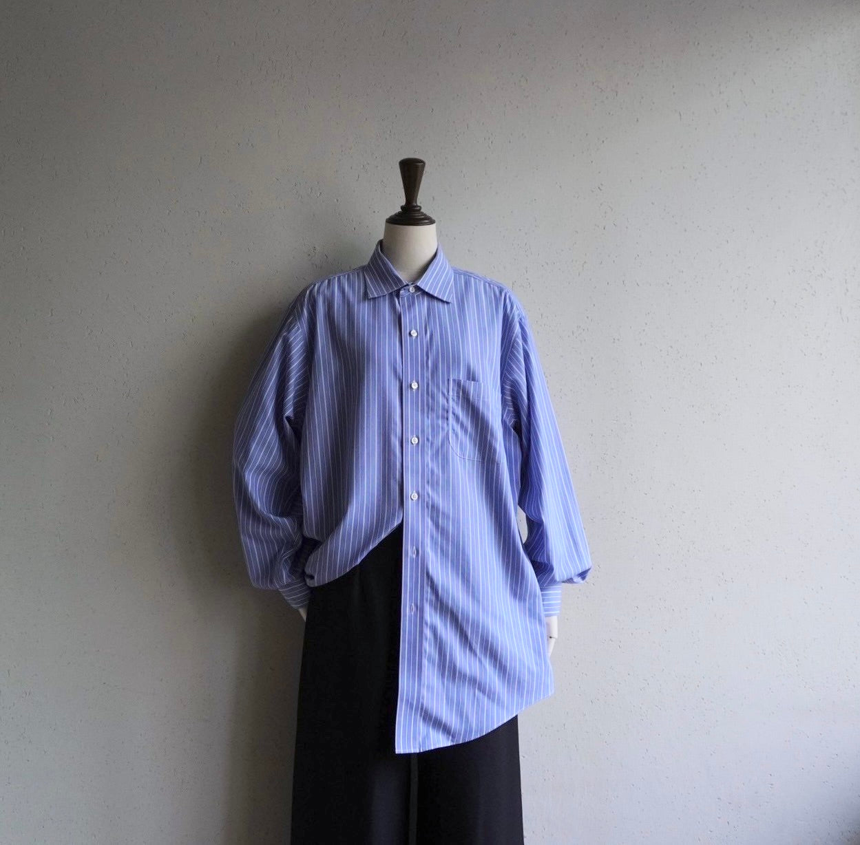 90s "Brooks Brothers" Blue Striped Shirt