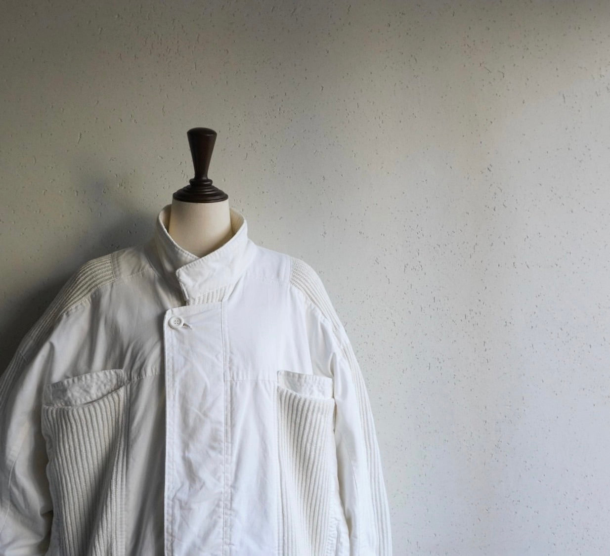 80s Ribbed Design Jacket Made in Italy