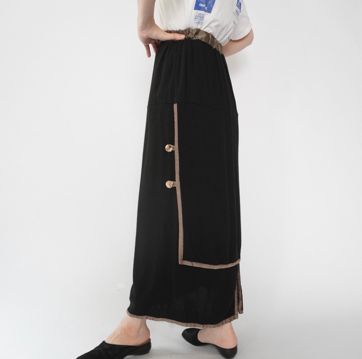 80s Rayon Design Skirt