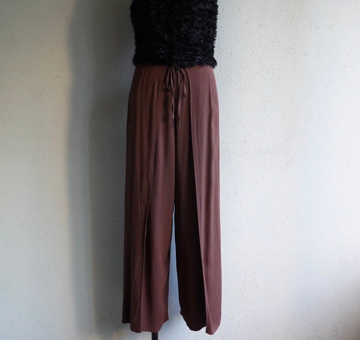 90s Brown Wide Pants