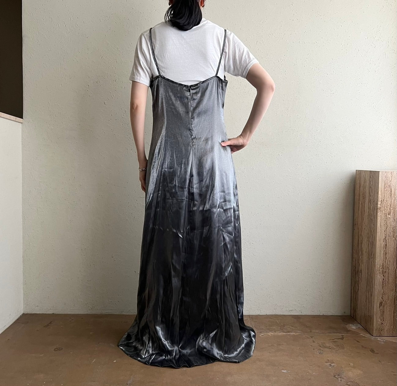 90s Shiny Maxi Dress Made in Canada
