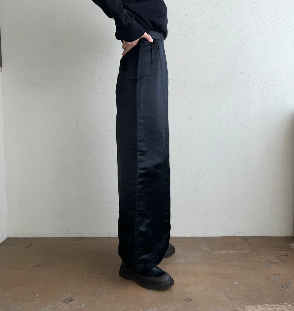 70s Black Skirt