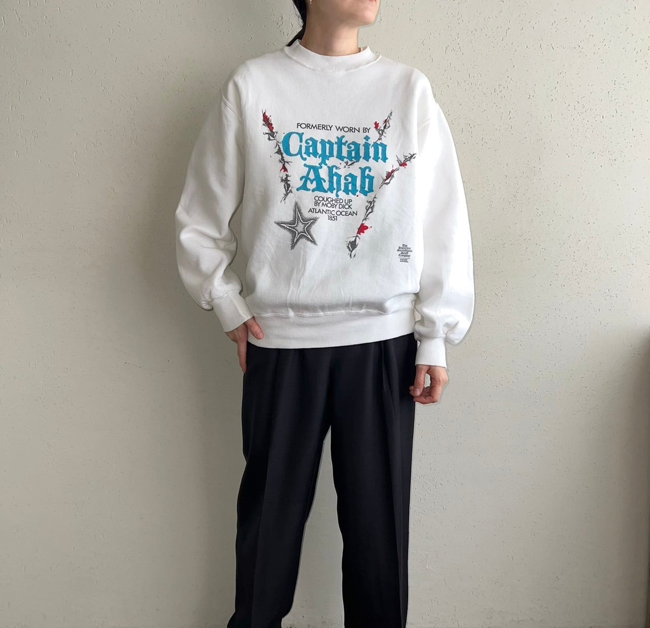 90s "Captain Ahab | Moby-Dick" Sweater Made in USA