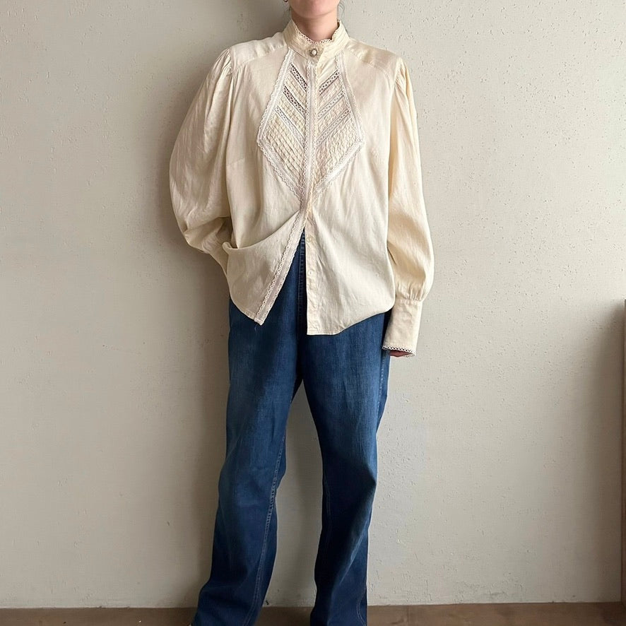 80s Silk Blouse Made in Germany