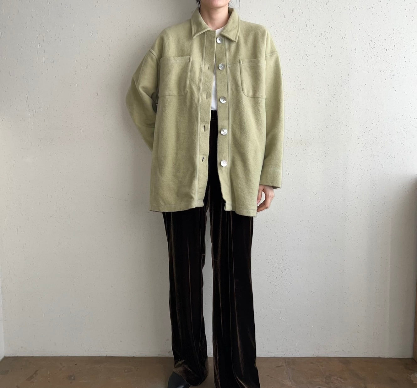 90s Cotton Shirt Jacket