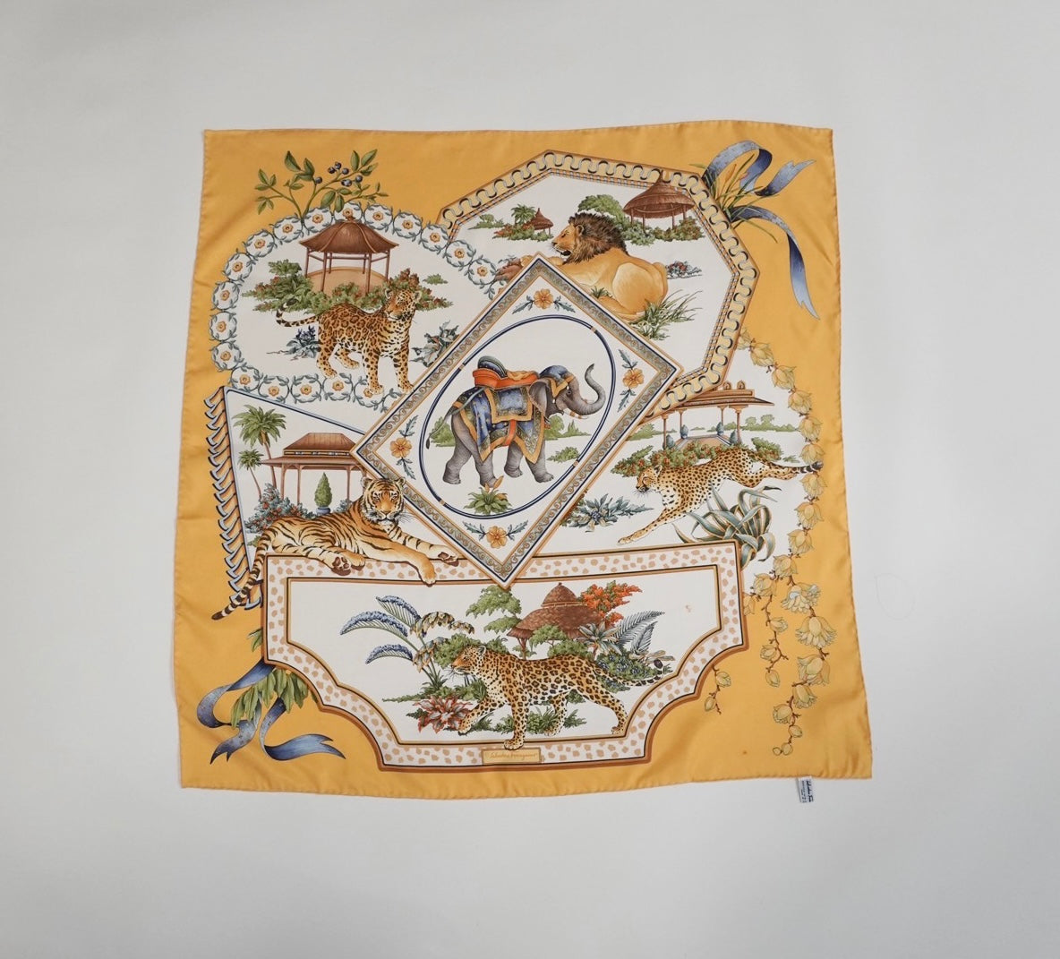 ”Salvatore Ferragamo” Silk Scarf Made in Italy