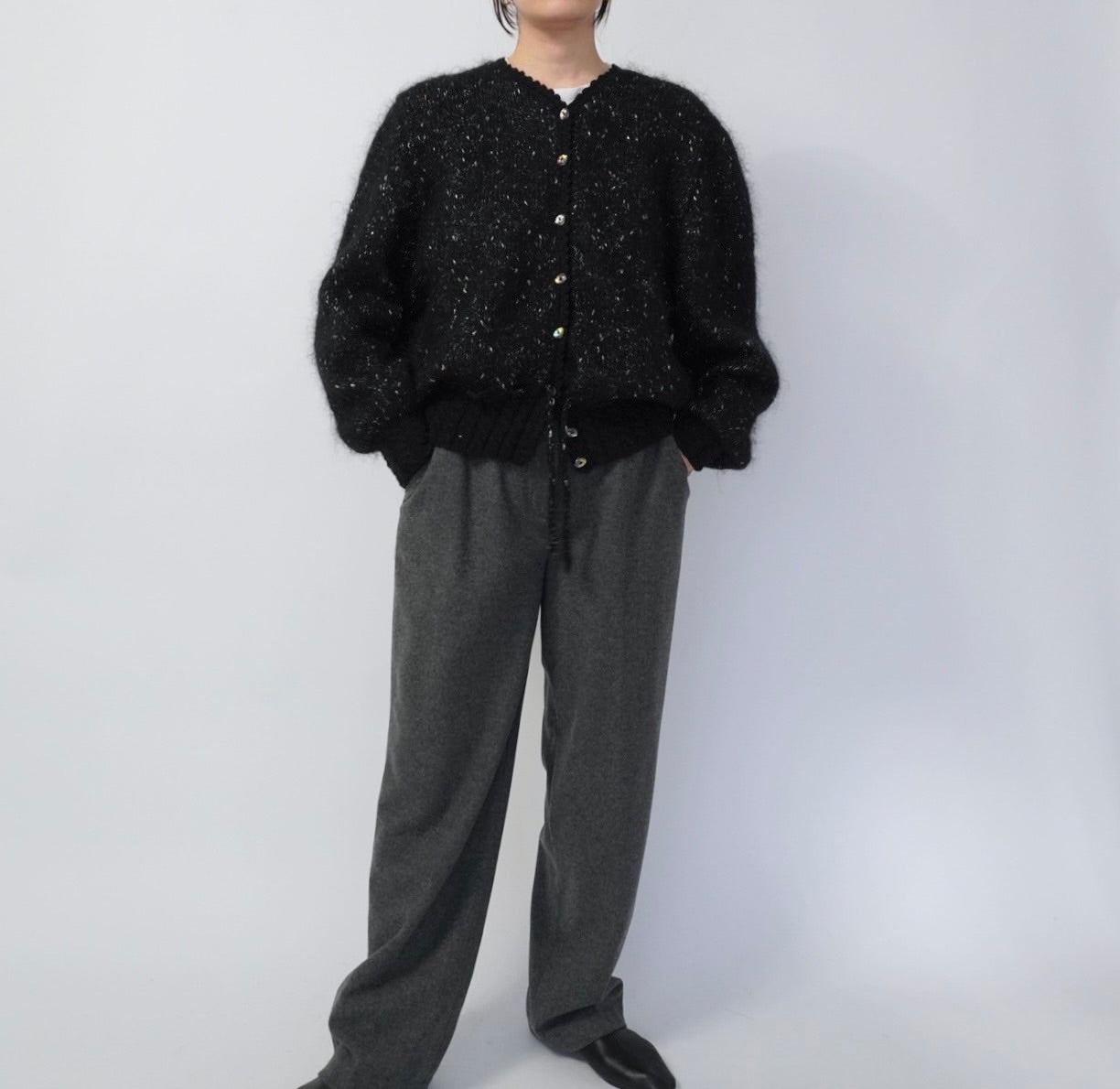 90s Gray Wool Pants