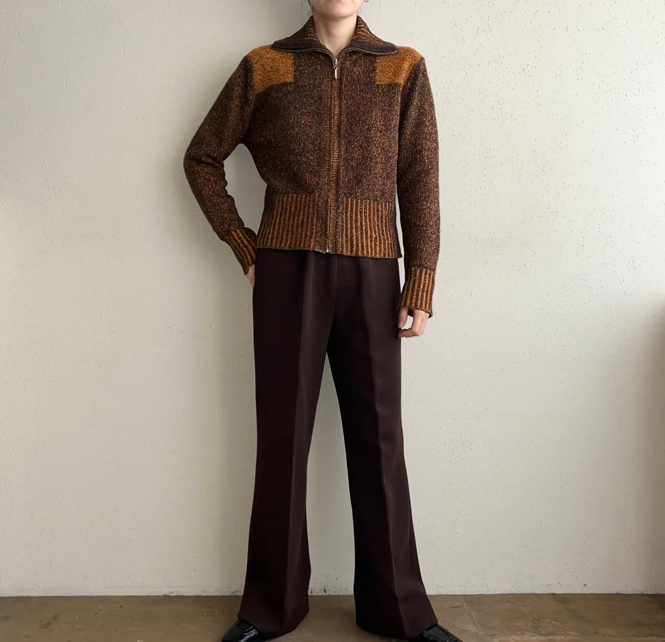 90s Silk Zipped Knit