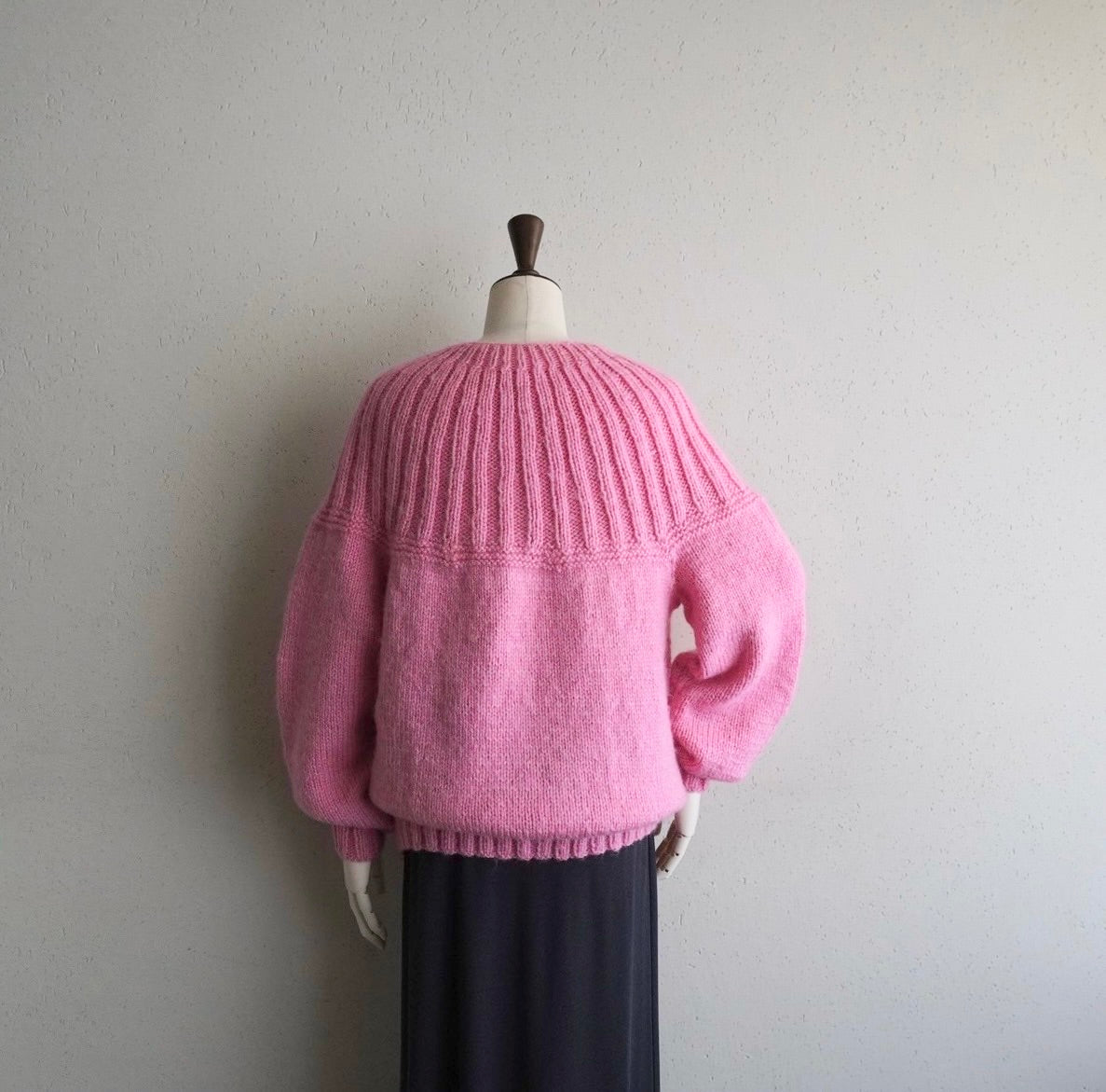 80s Ribbed Design Knit
