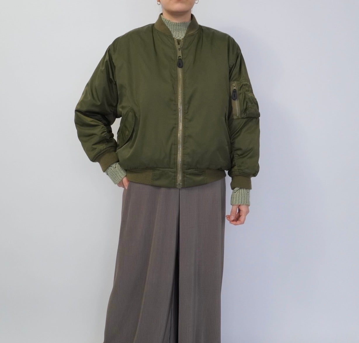 90s Nylon Military Jacket