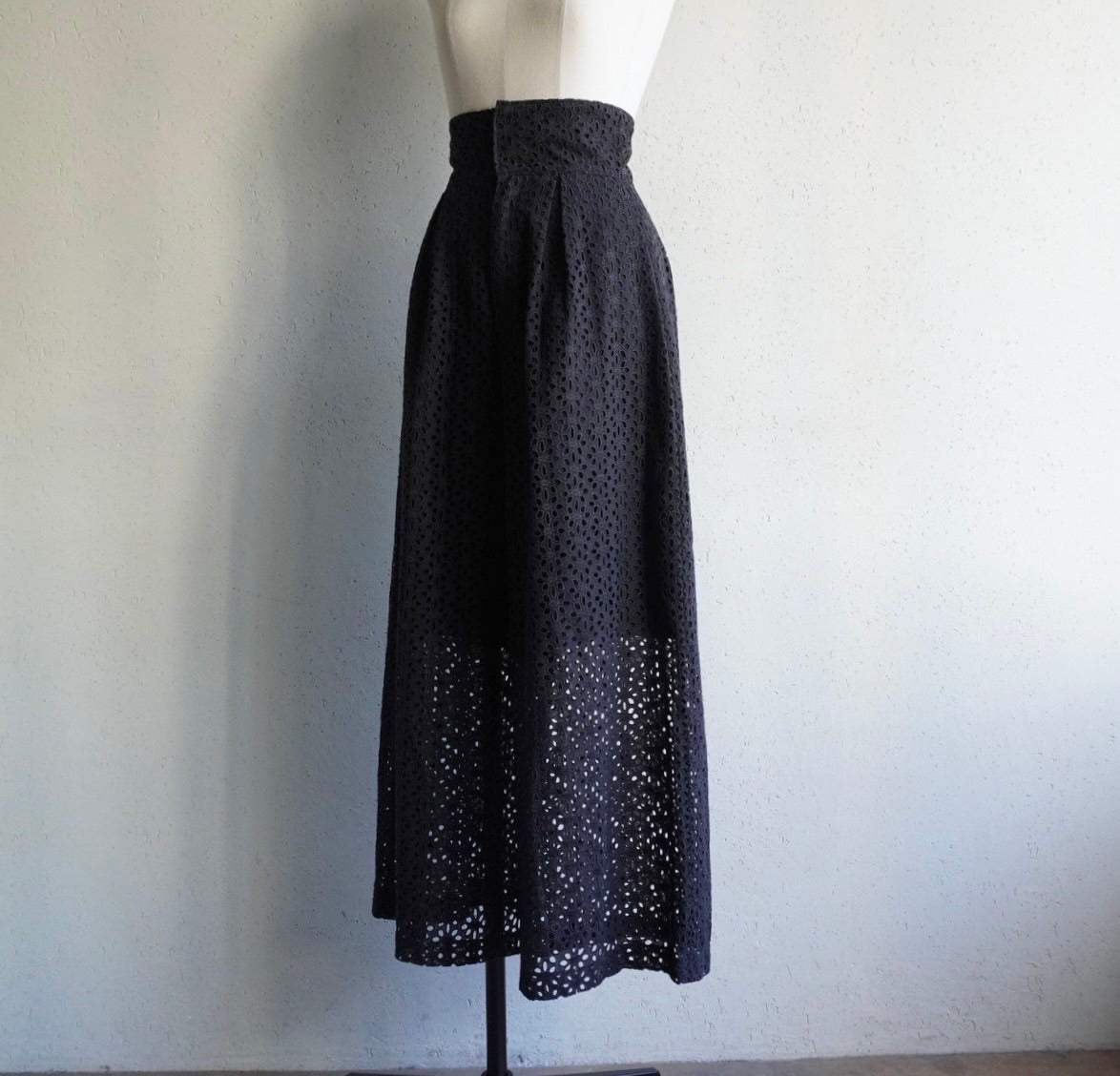 60s Cutwork Lace High Waisted Wide Pants