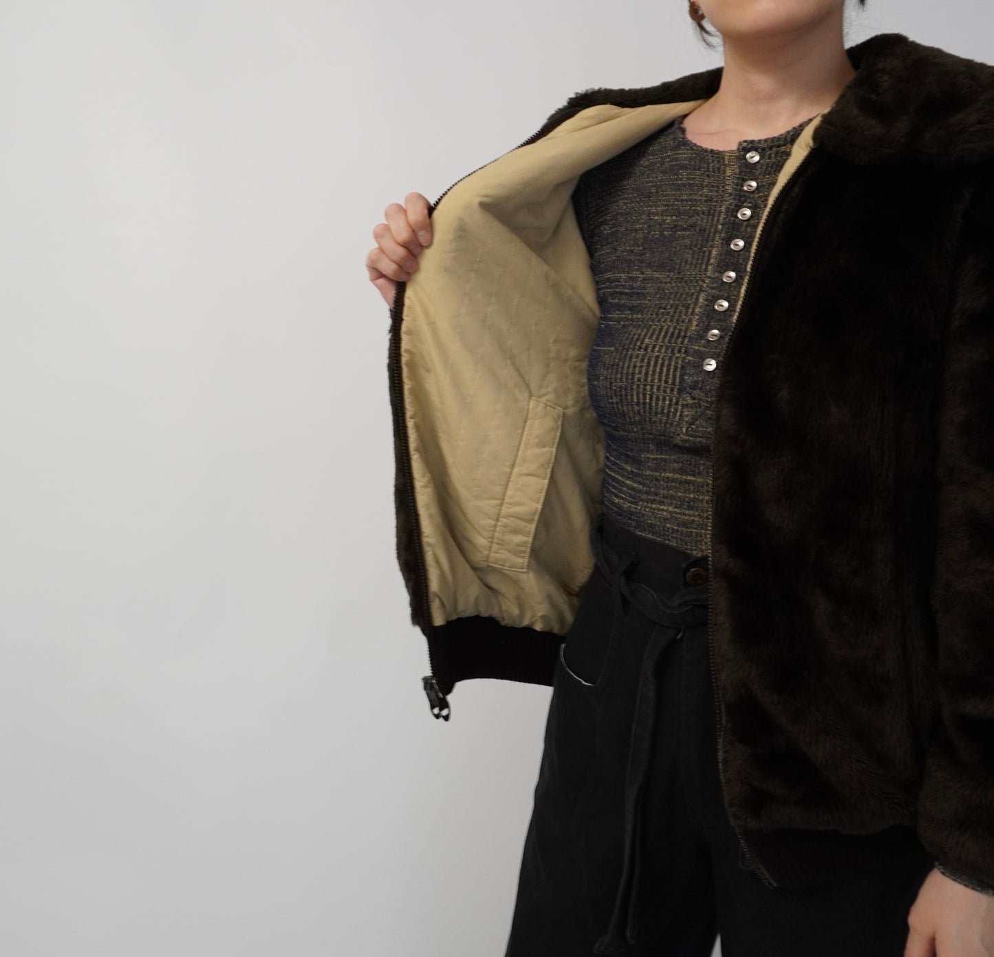 70s Fur Reversible Jacket