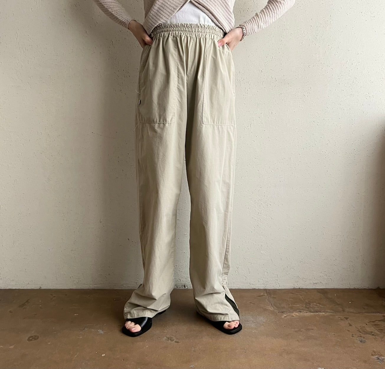 90s Cotton Nylon Pants
