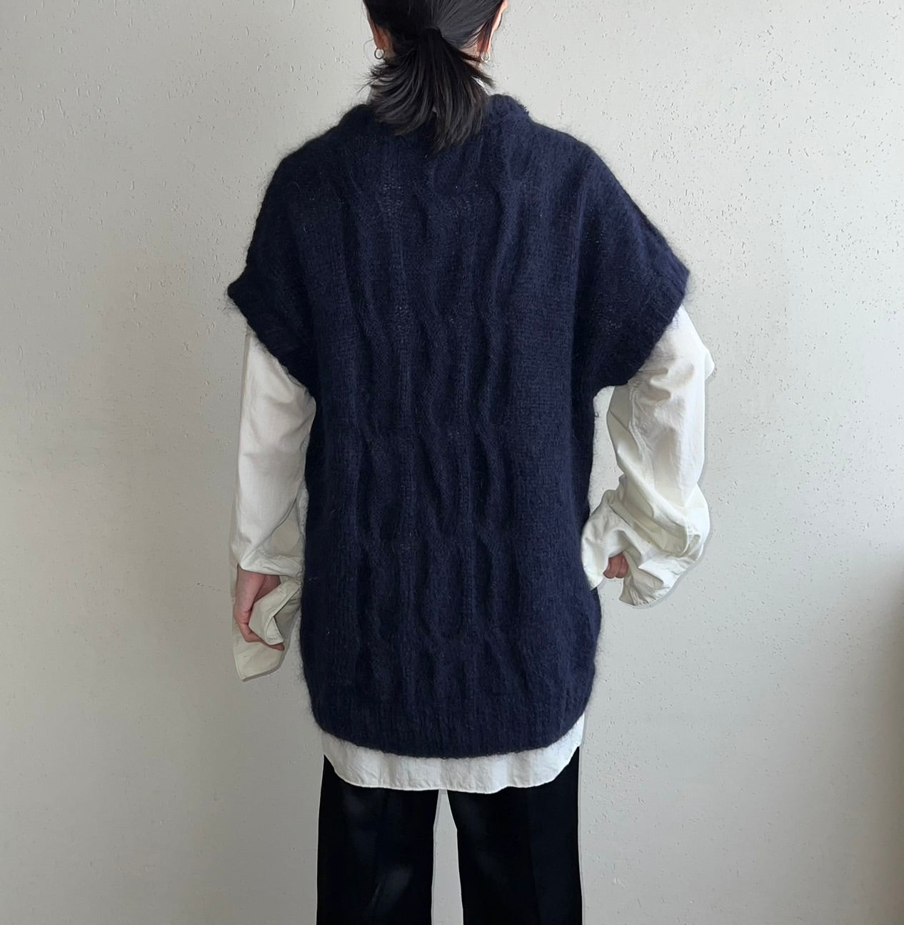 80s Navy Knit