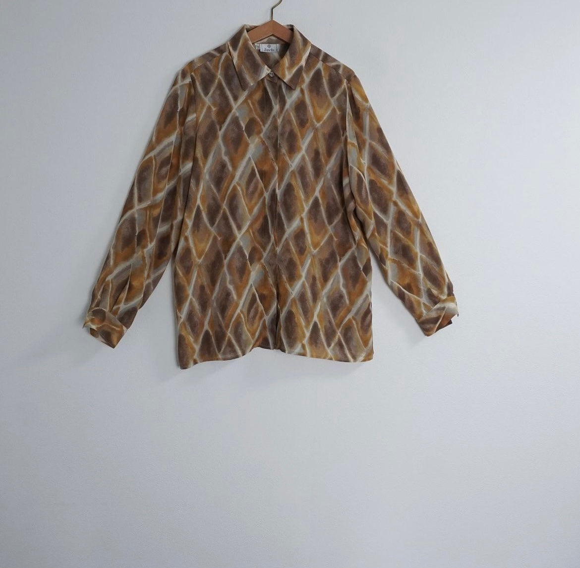 90s Printed Sheer Shirt Made in Italy