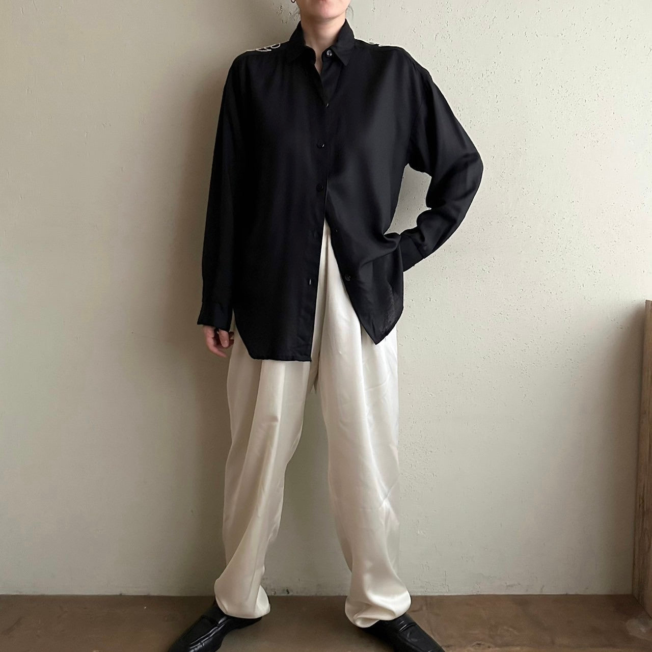 90s Rayon Design Shirt Made in USA