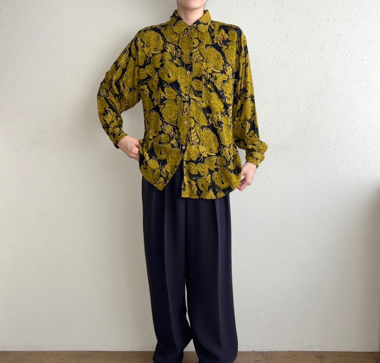 90s Rayon Printed Shirt
