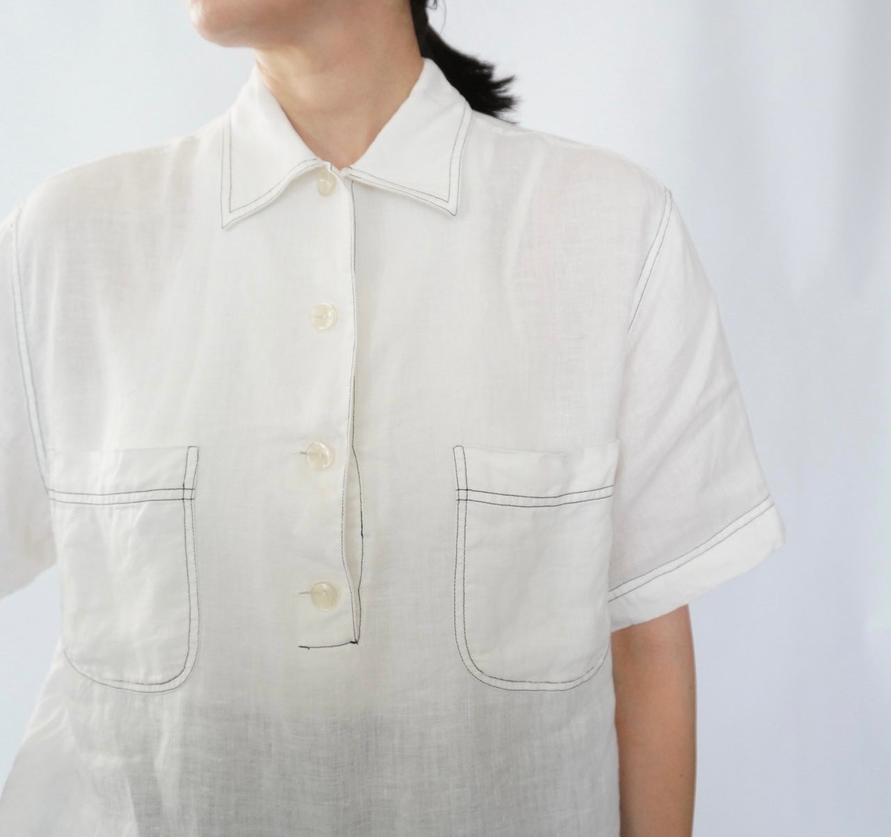 90s Linen Shirt Made in Italy