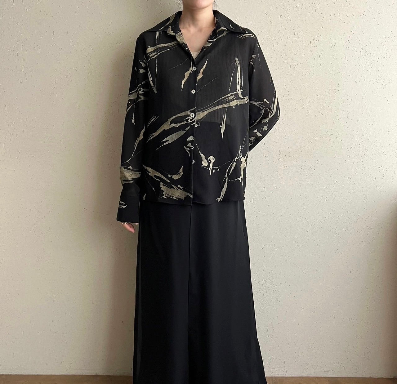 90s Sheer Shirt Made in Italy